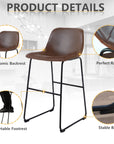 PU Leather Bar Stools (Set of 2) - From Where -