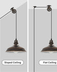 Pulley Barn Pendant Light - From Where -
