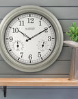 Quartz Indoor/Outdoor Wall Clock - From Where -