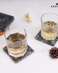 Radicaln Marble Coasters Square 3.5" Inches - From Where -