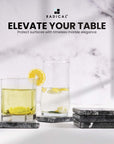 Radicaln Marble Coasters Square 3.5" Inches - From Where -