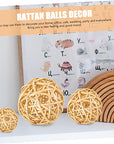 Rattan Balls Home Decor 3pcs - From Where -