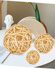 Rattan Balls Home Decor 3pcs - From Where -