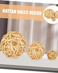 Rattan Balls Home Decor 3pcs - From Where -