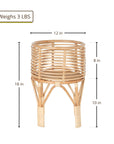 Rattan Indoor Plant Stand - From Where -