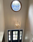 Rattan Lantern Ceiling Pendant Brass - From Where -