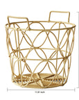 Rattan Open Weave Storage Basket (Set of 2) - From Where -