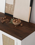 Rattan Storage Cabinet with Doors - From Where -