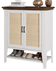 Rattan Storage Cabinet with Doors - From Where -