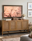 Rattan Storage Media Console - From Where -