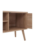 Rattan TV Stand in Natural Oak - From Where -
