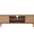 Rattan TV Stand in Natural Oak - From Where -
