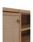 Rattan TV Stand in Natural Oak - From Where -