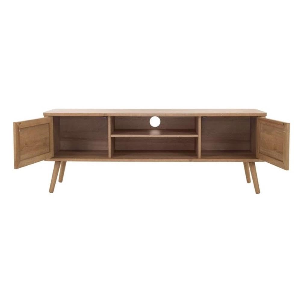 Rattan TV Stand in Natural Oak - From Where -