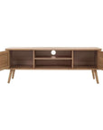 Rattan TV Stand in Natural Oak - From Where -