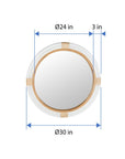 Rattan Wall Mirror - From Where -