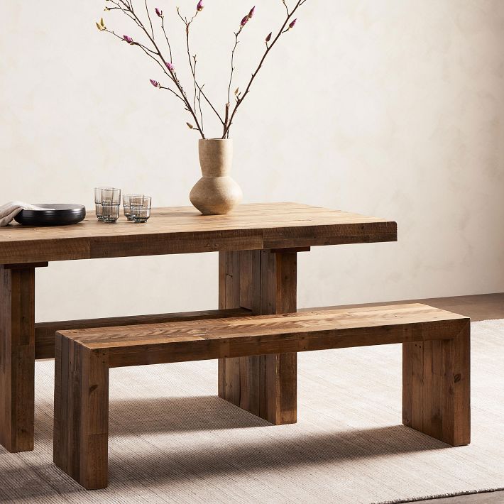 Reclaimed Wood Dining Bench - From Where -