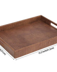 Rectangle Serving Tray with Hole Handle - From Where -