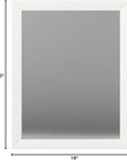Rectangular Wall Mount Mirror 16" x 20" - From Where -