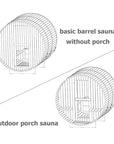 Red Cedar Barrel Outdoor Sauna - From Where -