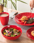Red Ceramic Coffee Mug Set - From Where -