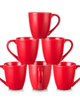 Red Ceramic Coffee Mug Set - From Where -