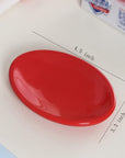 Red Ceramic Soap Dish - From Where -