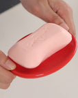 Red Ceramic Soap Dish - From Where -