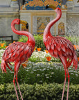 Red Flamingo Statues (Set of 2) - From Where -