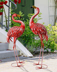 Red Flamingo Statues (Set of 2) - From Where -