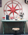 Red Metal Compass Wall Décor - From Where -