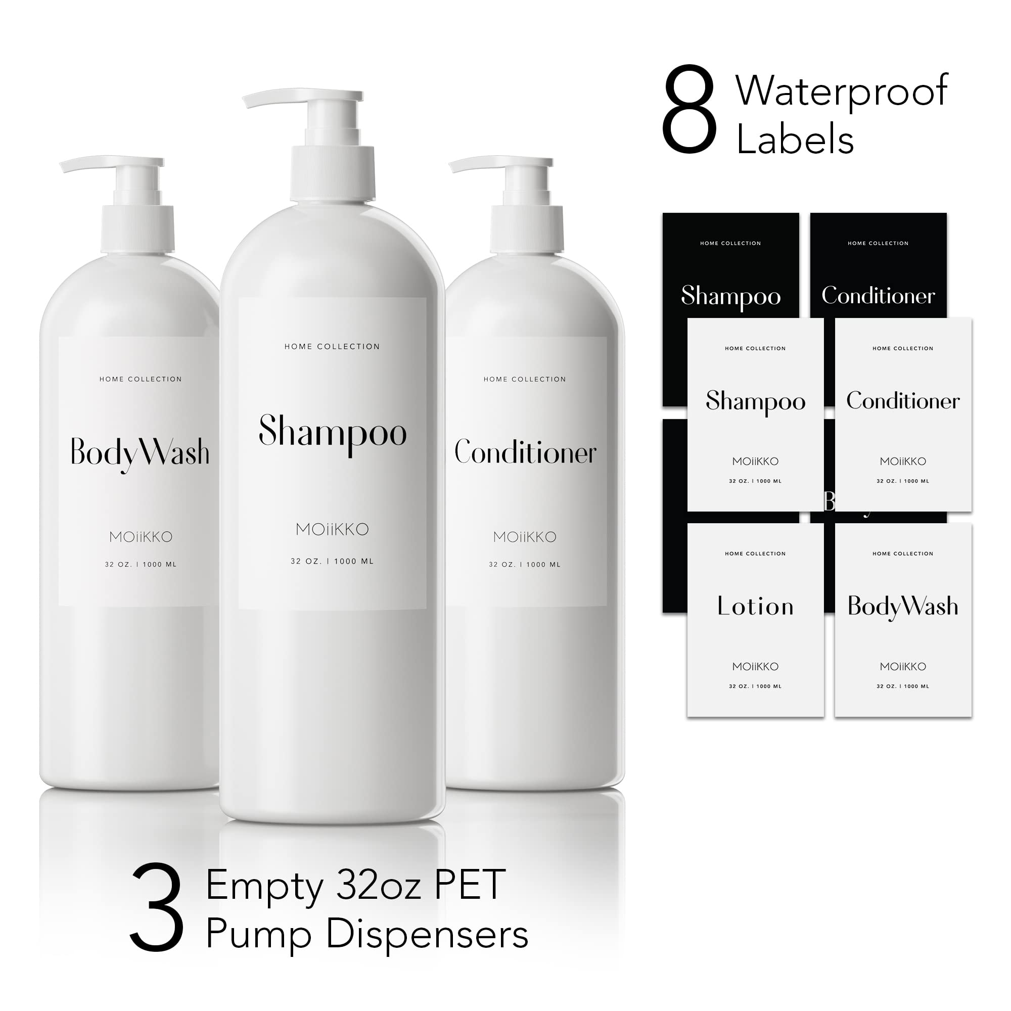 Refillable Dispenser Bottles (Set of 3) - From Where -