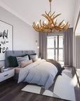 Resin Antler Ceiling Light Fixtures - From Where -