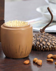 Resin Toothpick Holder with Stable Tabletop Feature - From Where -