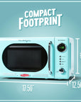 Retro Compact Microwave Oven - From Where -