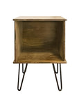 Retro End Table with Album Storage - From Where -