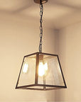Retro Glass Box Chandelier - From Where Finds -