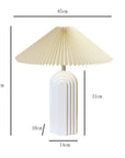 Retro Table Lamp with Fabric Lampshade - From Where -