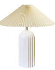 Retro Table Lamp with Fabric Lampshade - From Where -