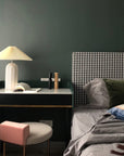 Retro Table Lamp with Fabric Lampshade - From Where -