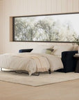 Riley 84" Velvet Sofa Bed - Hale Ink - From Where -