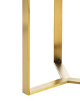 Riley Gold Accent Table - From Where -