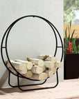 Ring Fireplace Firewood Storage Rack - From Where -