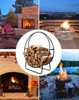 Ring Fireplace Firewood Storage Rack - From Where -