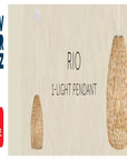 Rio Twine Shade Pendant Light Natural - From Where -