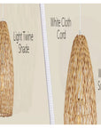 Rio Twine Shade Pendant Light Natural - From Where -
