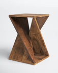 Rivera Solid Wood End Table - From Where -