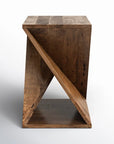 Rivera Solid Wood End Table - From Where -