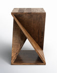Rivera Solid Wood End Table - From Where -