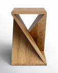 Rivera Solid Wood End Table - From Where -